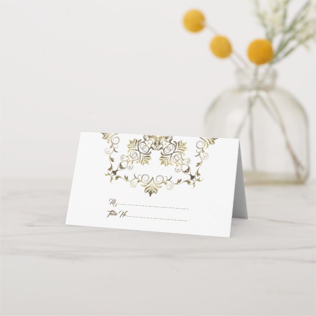 Golden Baroque. Text. Placeringskort (Framsida)