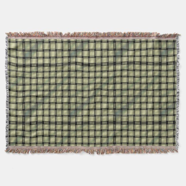 Golden Basket Weave Filt (Framsidan)