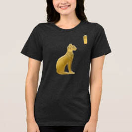 Golden Bastet - Egyptiska Cat Goddess T Shirt