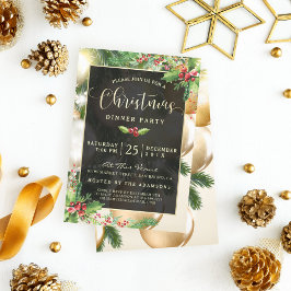 Golden Baubles | Julfest - inbjudan