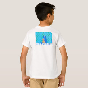 Golden Beach Vibes Only Kids" T Shirt
