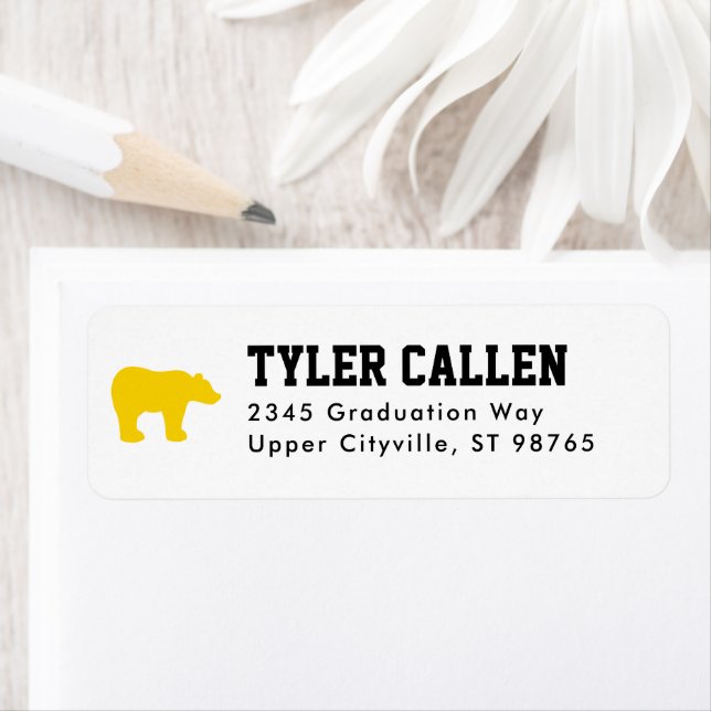 Golden Bear Studentexamens Tal Returadress Etikett (Insitu)