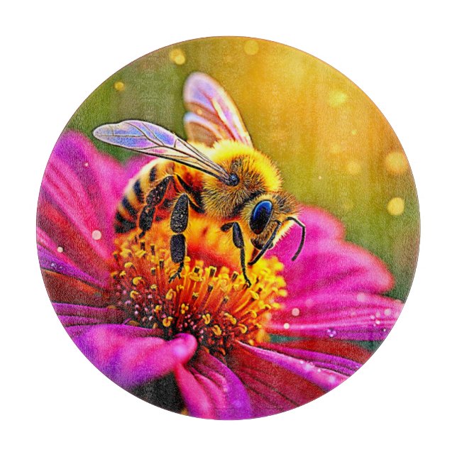 Golden Bee Flower Maglight Design (Framsidan)