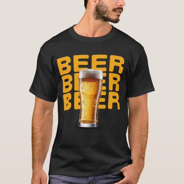 Golden Beer Bliss T Shirt (Framsida)