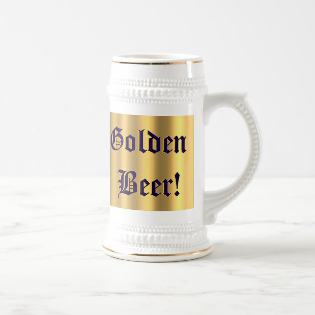 Golden Beer! på gulddesign #1 Stein Sejdel (Höger)