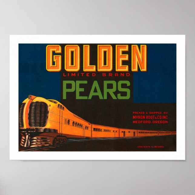 Golden Begränsad Brand Pears Poster (Framsidan)