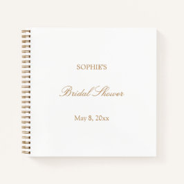 Golden Beige Script Möhippa Guest Bok