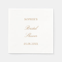 Golden Beige Script Möhippa Napkins