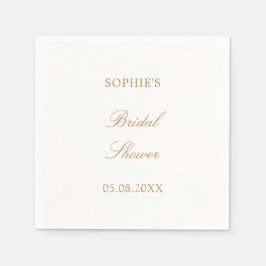 Golden Beige Script Möhippa Napkins Pappersservett