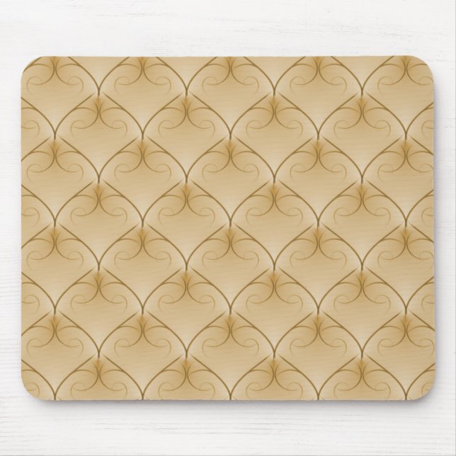 Golden Beige utan motsvarighet Elegance Mousepad Musmatta (Framsidan)