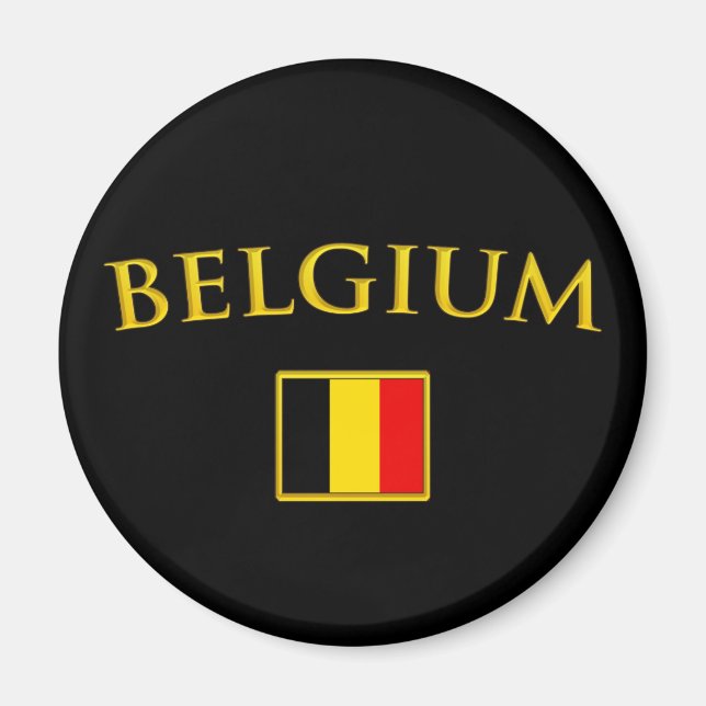 Golden Belgium Magnet (Framsidan)
