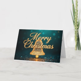 Golden Bell – Merry Christmas Wishes Tack Kort