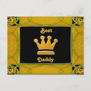 Golden Best pappa Postcard Vykort