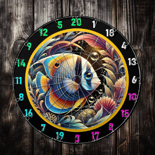Golden Betta Dartboard Party Decor Darttavla