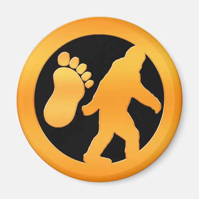 Golden Bigfoot Magnet (Framsidan)