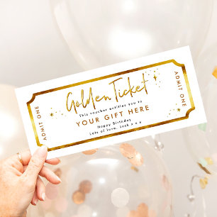 Golden Biljett Birthday Voucher
