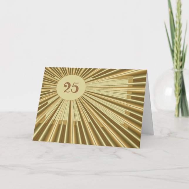 Golden Birdday Card Kort (Framsida)