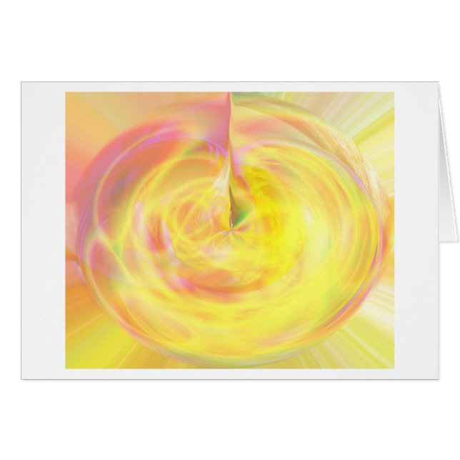 Golden Birth Hälsningskort (Framsidan Horizontal)