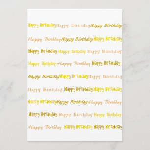 Golden Birthday Kort