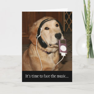 Golden Birthday Music Kort