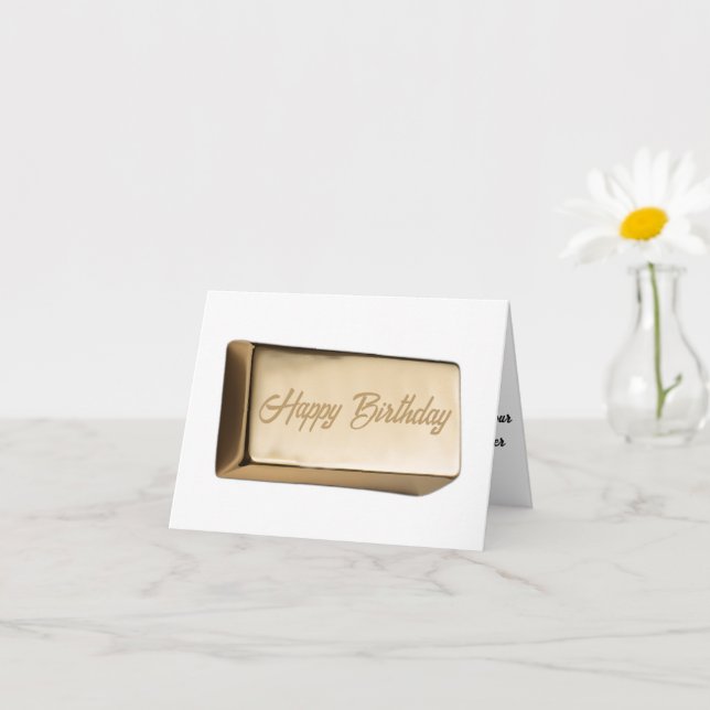 Golden Birthday Pub i Humor Kort (Liten växt)