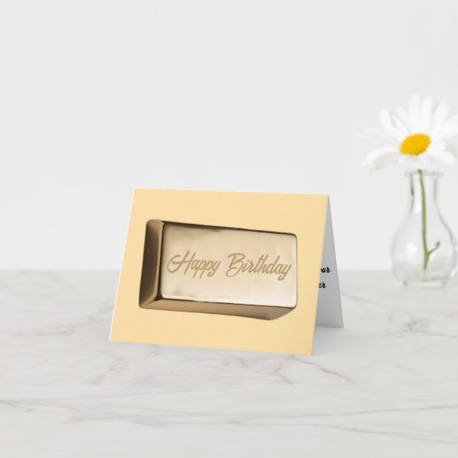 Golden Birthday Pub i Humor Kort (Liten växt)