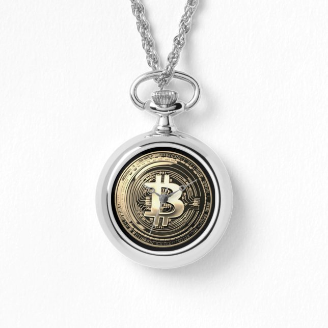 Golden Bitcoin Armbandsur (Framsida)