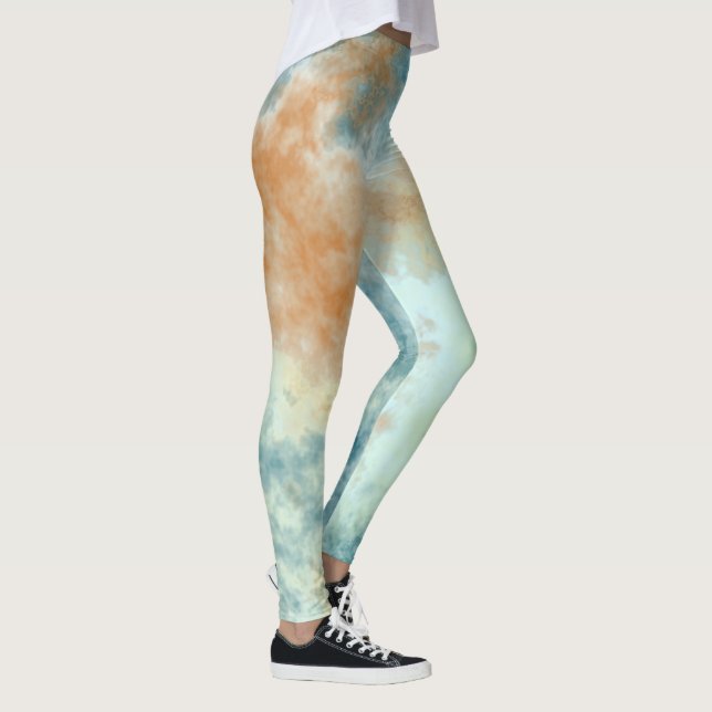 Golden Blå himmel Leggings (Höger)