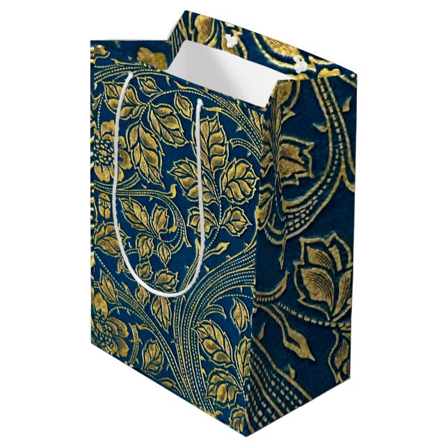 Golden Blommar Elegance (Baksidan Vinklad)