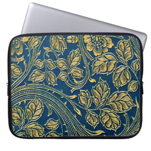 Golden Blommar Elegance Electronics Bag Laptop Fodral