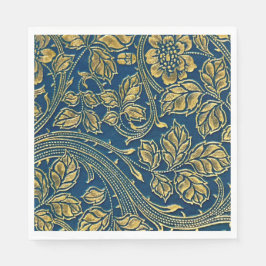 Golden Blommar Elegance Pappersservett