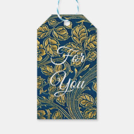 Golden Blommar Elegance Presentetikett