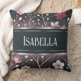 Golden Blommars: Fintvätt Blommigt Symphony Kudde