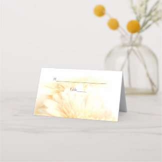 Golden Blommigt Bröllop Placeringskort