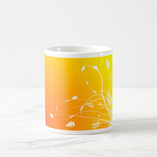 Golden Blommigt Coffee Mugg (Skapare uppladdad)