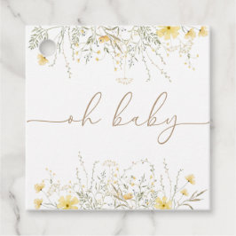 Golden Blommigt | Favorittagg för Wildblommo Oh Ba Gåvor Etiketter