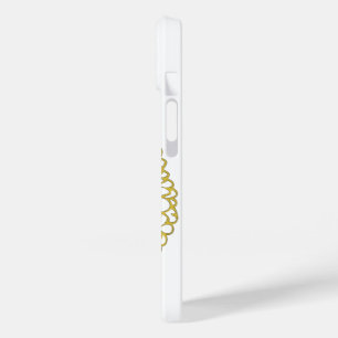 Golden Blommigt Mandala Phone Case