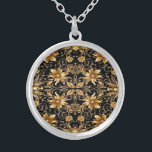 Golden Blommigt Necklace Silverpläterat Halsband<br><div class="desc">Vacker Golden Blommigt Necklace</div>