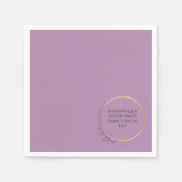 Golden Bloom Blommigt Elegant födelsedagsfest Pappersservett