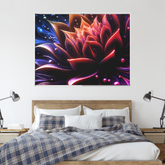 Golden Bloom i Twilight-djupet Canvastryck