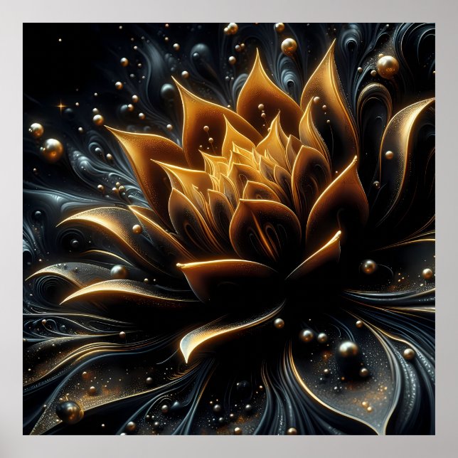 Golden Bloom i Twilight-djupet Poster (Framsidan)