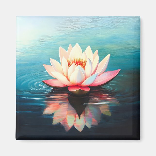 Golden Bloom Stillness Magnet (Framsidan)