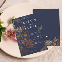 "Golden Blooms of Kärlek" | Romantisk flotta Bröll