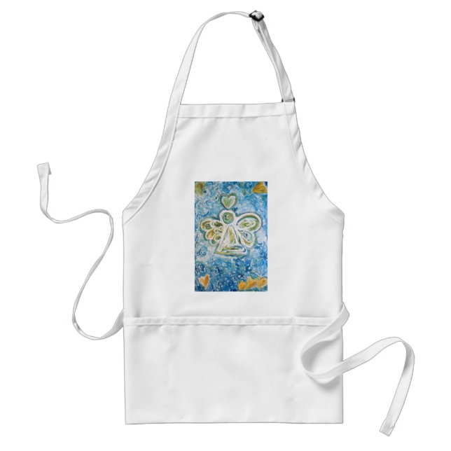 Golden Blue Angel Apron Förkläde (Framsidan)