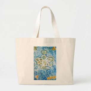Golden Blue Angel Bag Jumbo Tygkasse