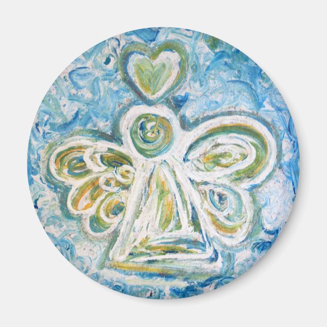 Golden Blue Angel Magnet (Framsidan)