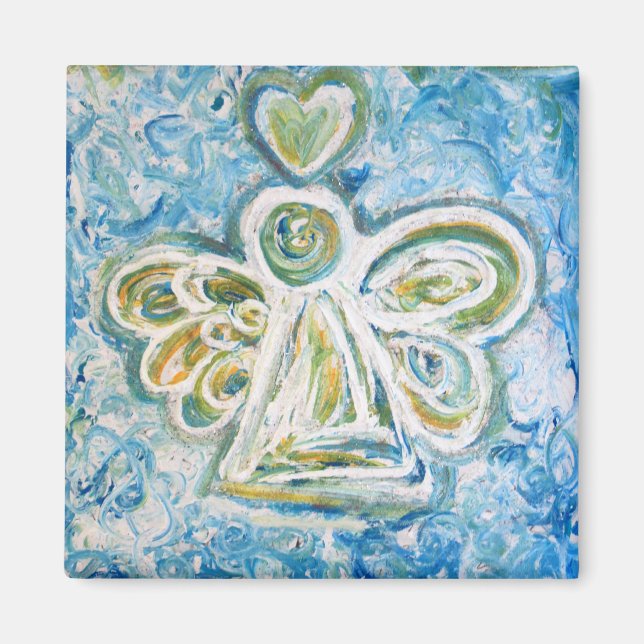 Golden Blue Angel Magnet (Framsidan)