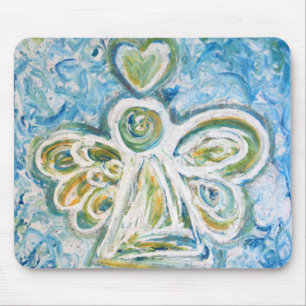 Golden Blue Angel Mousepad Musmatta