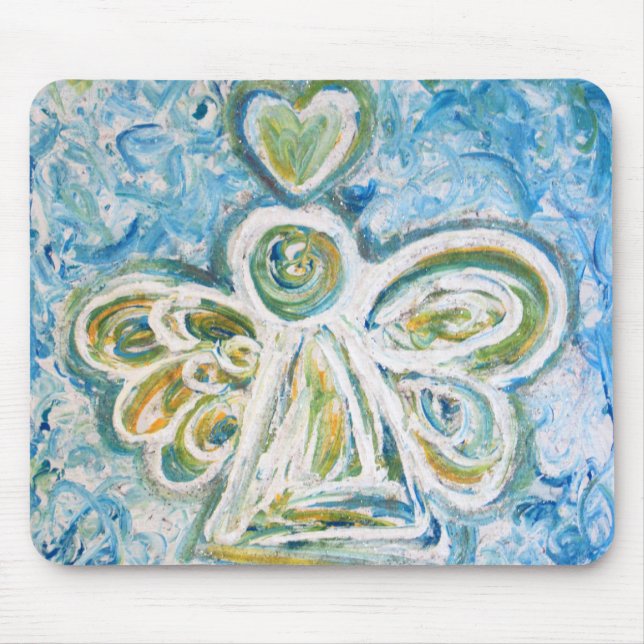 Golden Blue Angel Mousepad Musmatta (Framsidan)