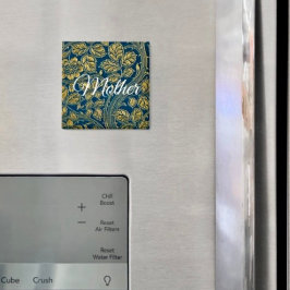 Golden Blue Elegance  Magnet